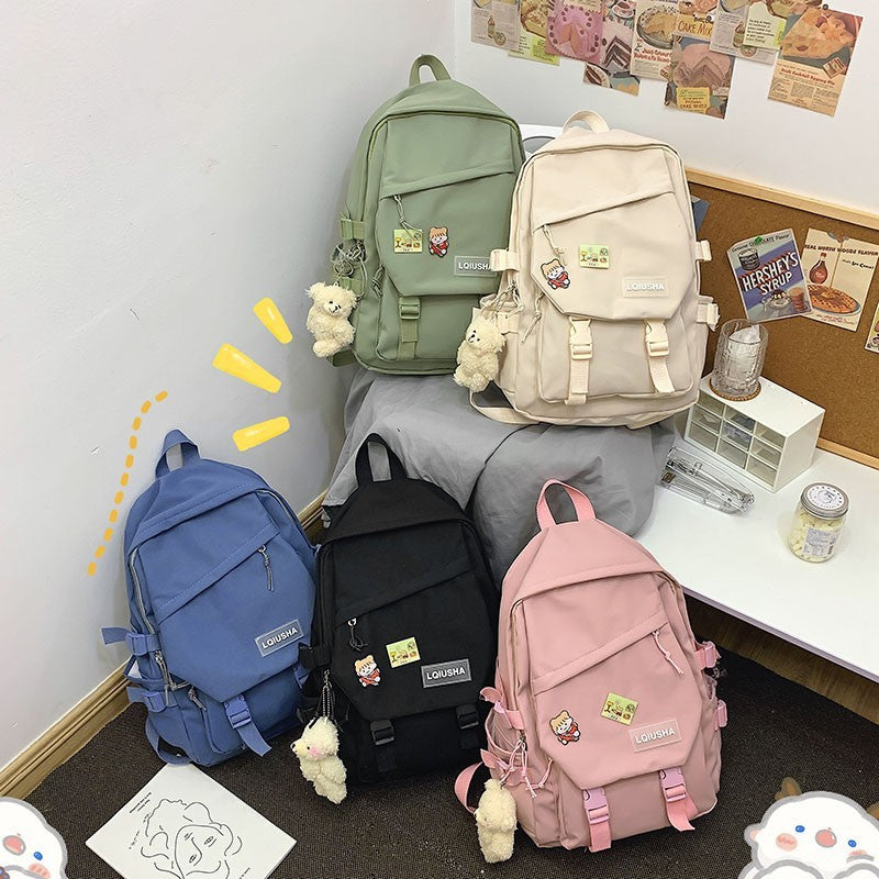 schoolbag high school nylon large capacity backpack female backpack student