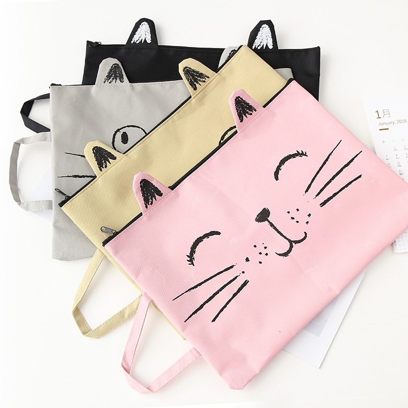 cat canvas tote