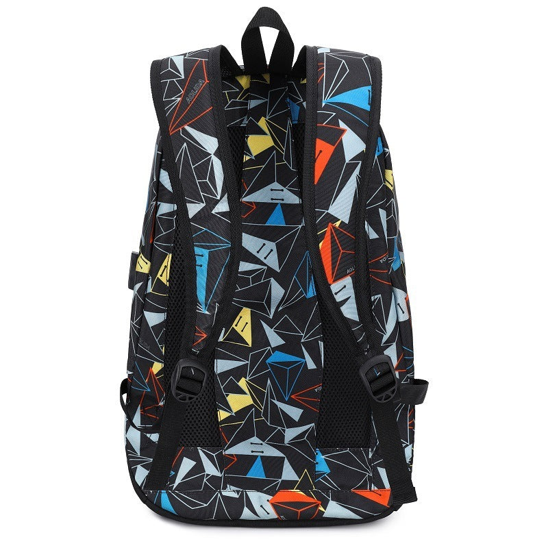 thermal transfer backpack oxford student bag