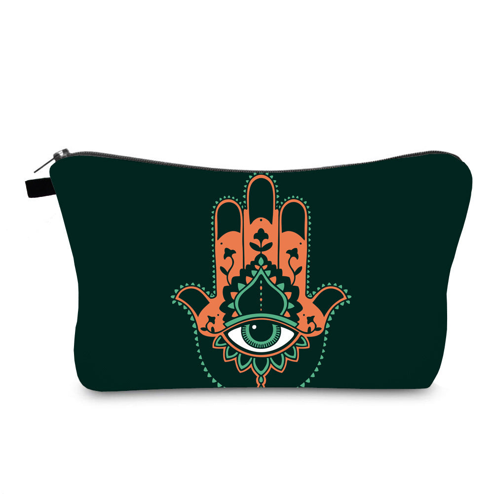 anti splash cosmetic bag evil eye print cross border