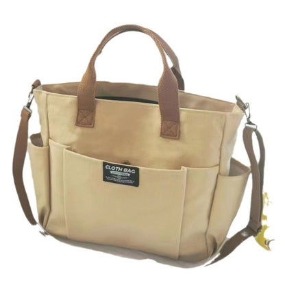 large capacity shoulder canvas bag commuting hand bag