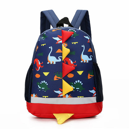 cartoon dinosaur childrens bag kindergarten schoolbag mens and womens backpack