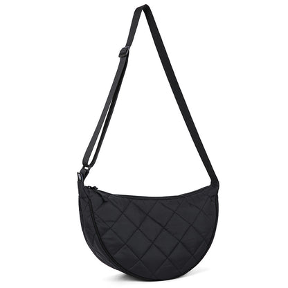 Womens High-Capacity Nylon Shoulder Crossbody Bag
