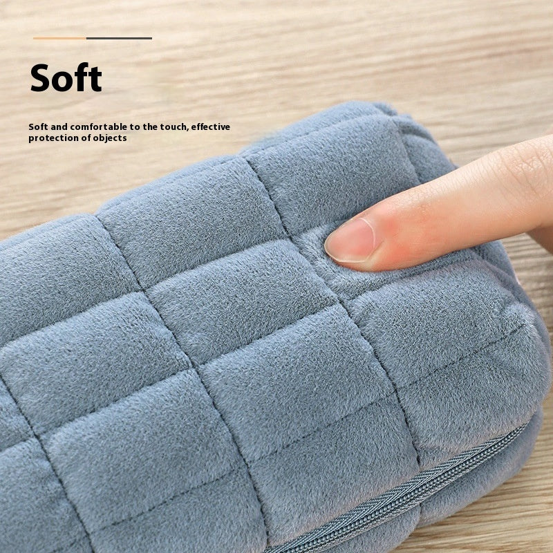 Student Soft Material Pencil Case Portable Storage Bag