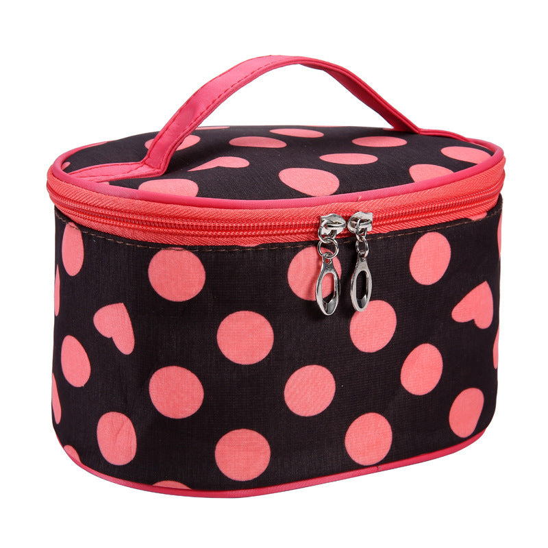 european and american polka dot simple cosmetic bag