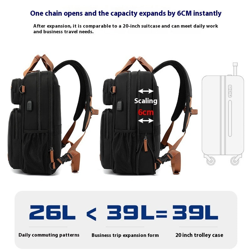 student large capacity waterproof schoolbag 156 inch computer backpack