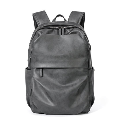 simple gray mens backpack computer travel