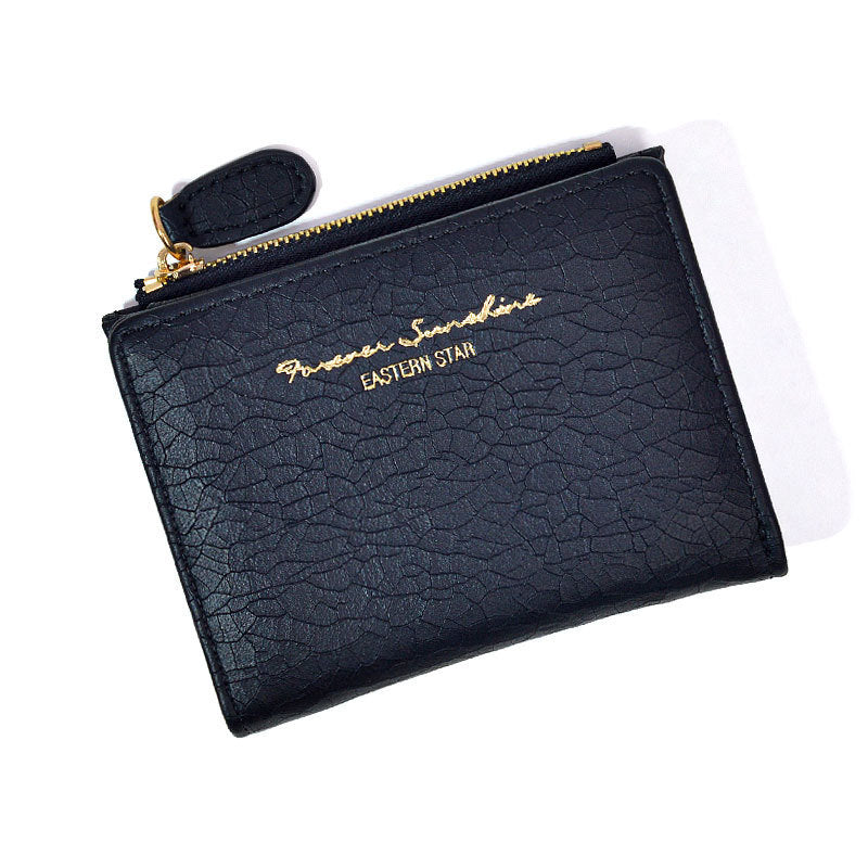 womens korean style retro folding wallet