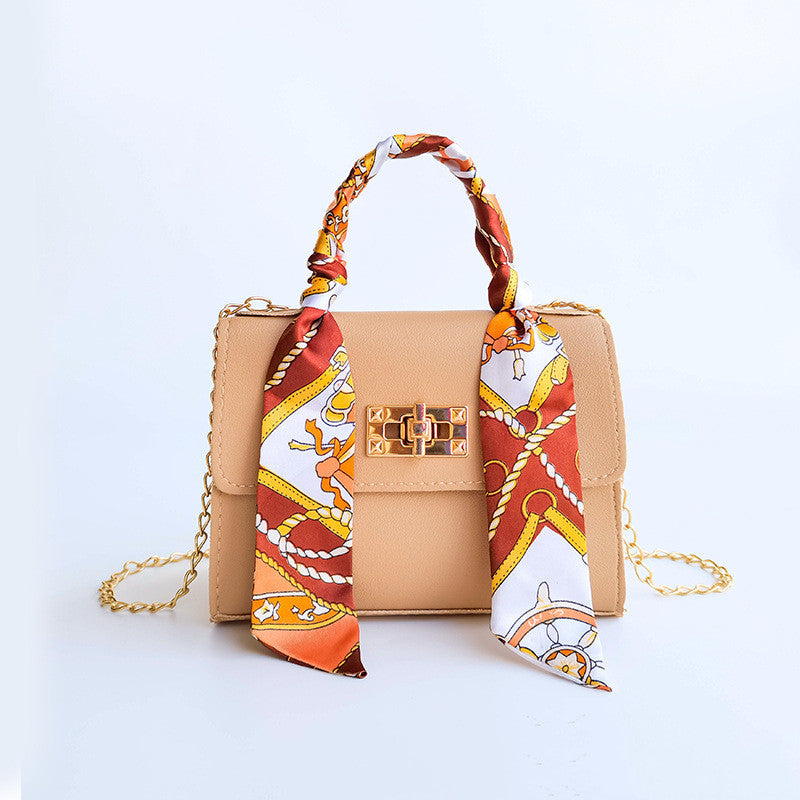 ladies shoulder bag silk scarf portable