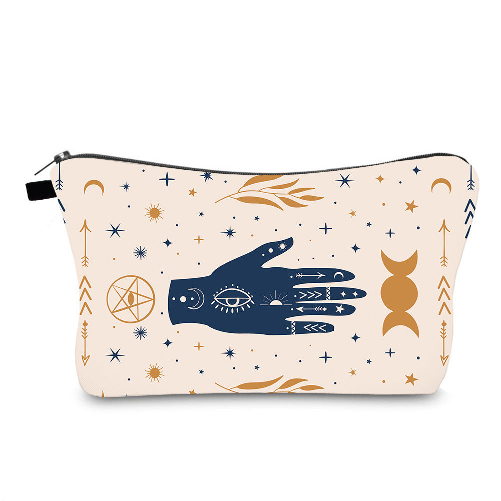 anti splash cosmetic bag evil eye print cross border