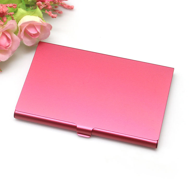 color aluminum business card case