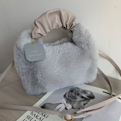 plush bag womens shoulder crossbody handbag