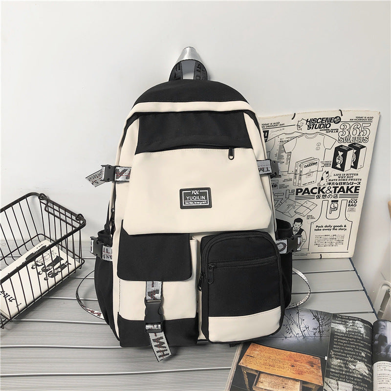 junior high school college students backpack