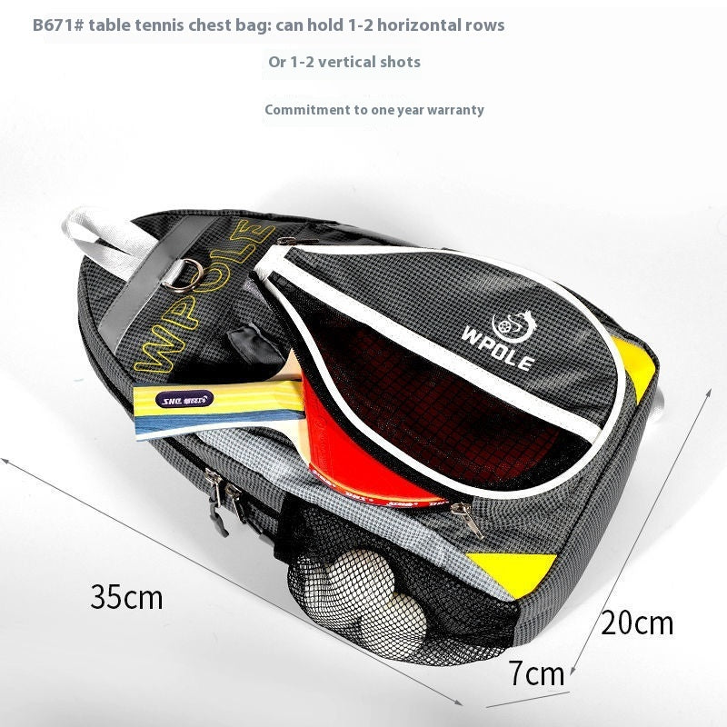 1 2 sports equipment leisure chest table tennis messenger bag