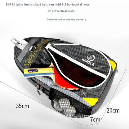 1 2 sports equipment leisure chest table tennis messenger bag