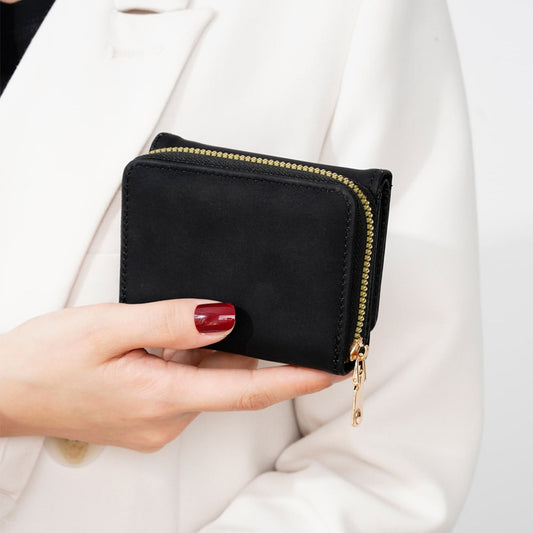 womens simple fashion personality frosted wallet