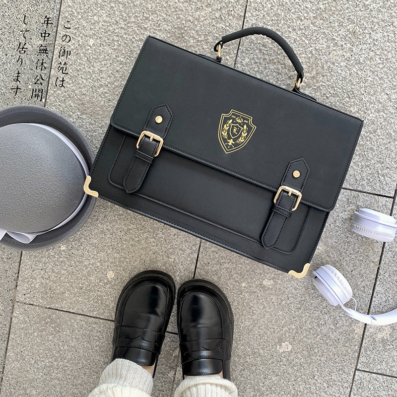 uniform college style one shoulder crossbody portable uniform bag