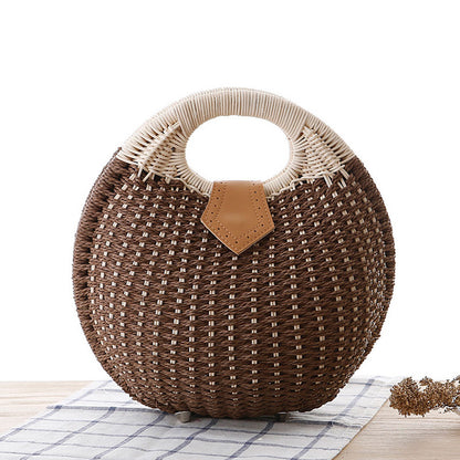 rattan handbag