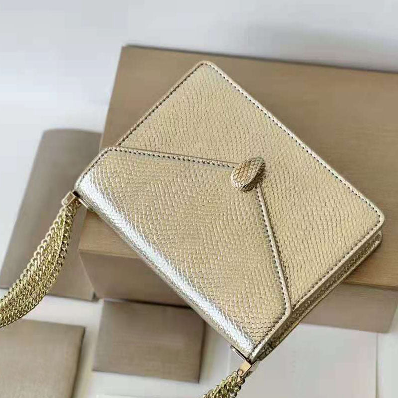 small square snake head chain bag shoulder portable diagonal bag