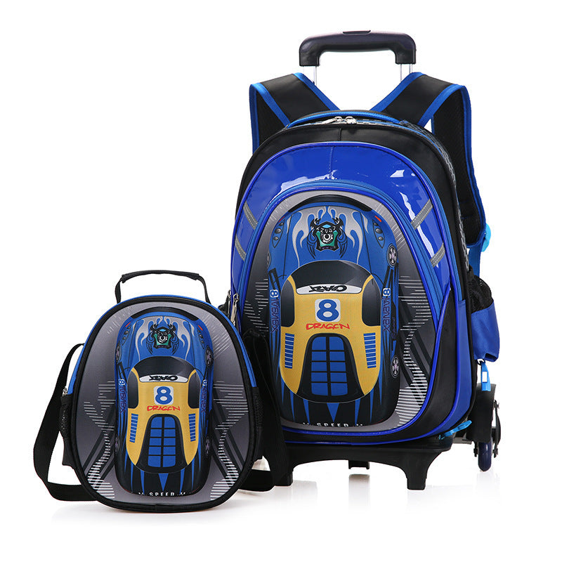 the new mens detachable trolley schoolbag reduces the burden