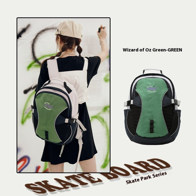 outdoor backpack junior and senior high school students womens schoolbag large capacity