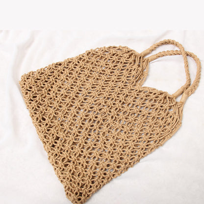 summer hollow mesh woven bag