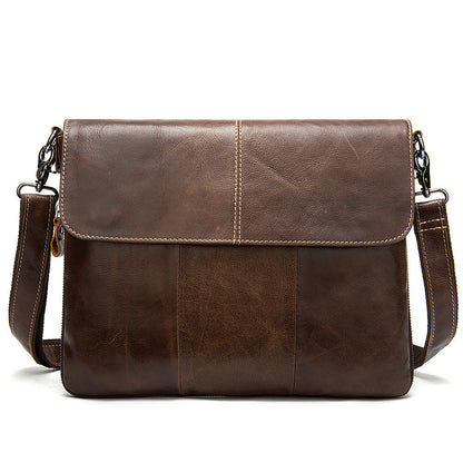 mens business flap shoulder bag