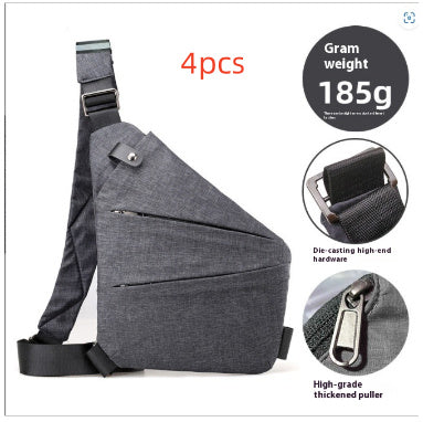 mens nylon lightweight simple large capacity crossbody bag