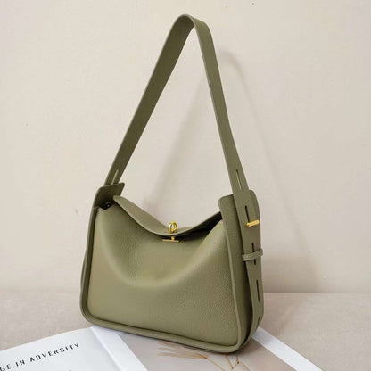 Niche Commuter Design Leather Crossbody Underarm Bag