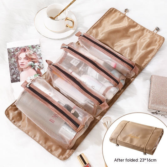 cosmetic bag detachable four in one portable out storage bag