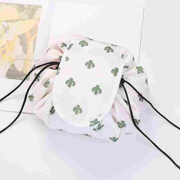 lazy drawstring cosmetic bag storage