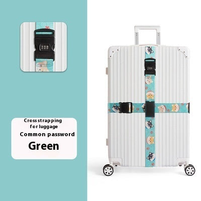 Password Lock Safety Belt Suitcase Band Trolley Case Packing Belt
