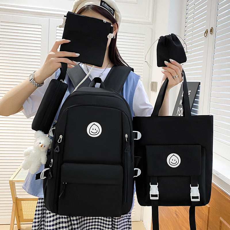 leisure student backpack five piece set