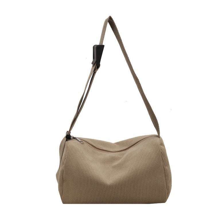 fashionable solid color simple womens shoulder crossbody bag