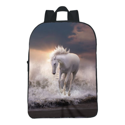 12 inch digital printing animal horse backpack