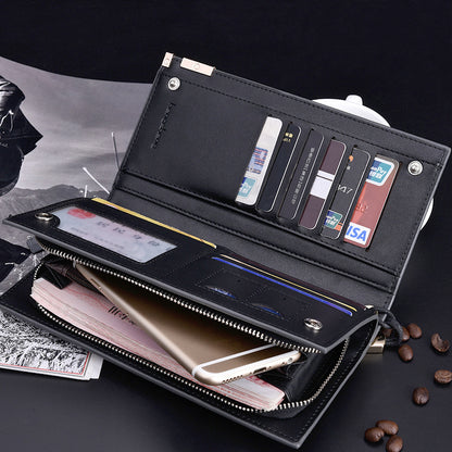 mens long zipper wallet clutch wholesale clutch