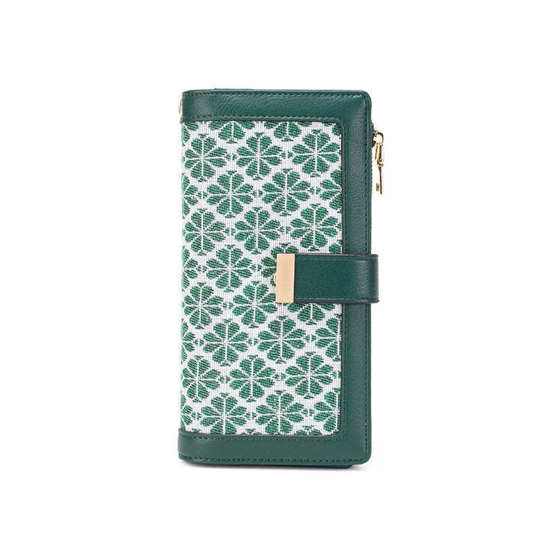 long buckle womens wallet large capacity