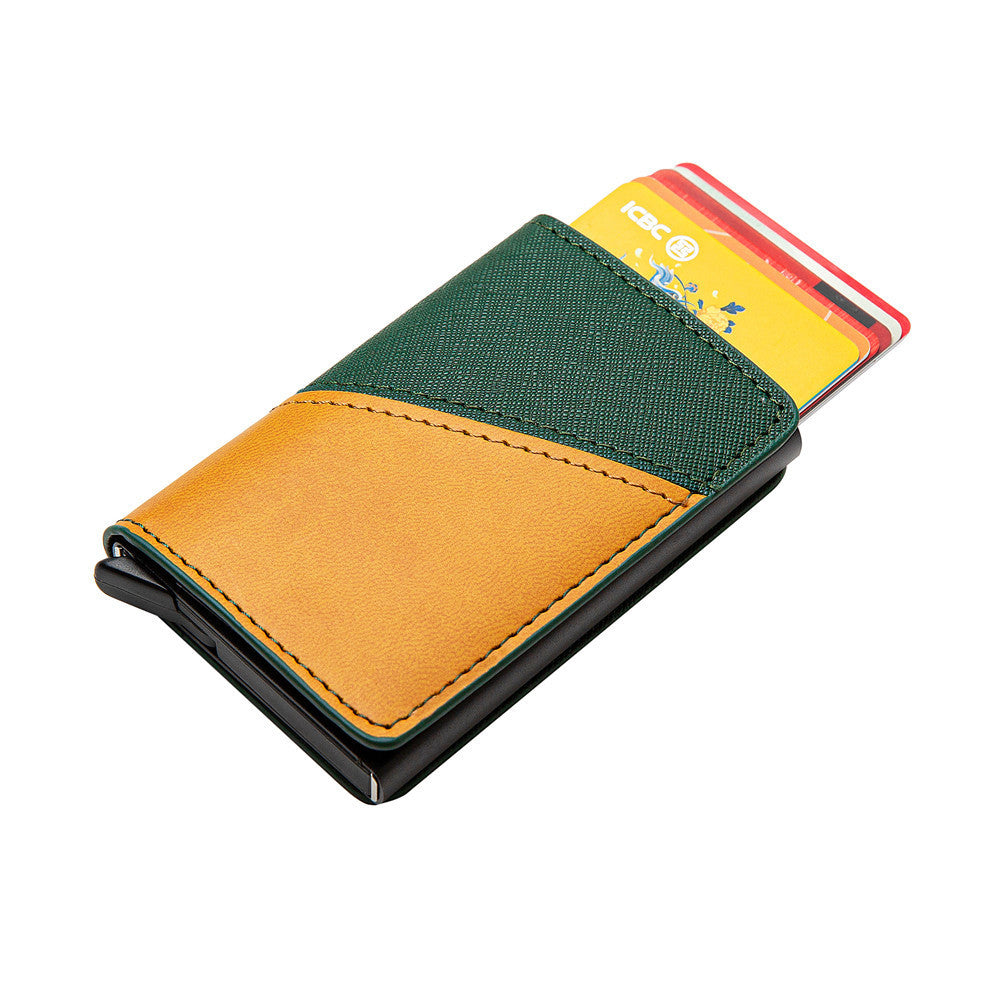 mens fashion color contrast wallet