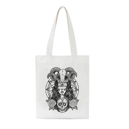 Vintage Myth Sun Print Canvas Bag Creative One Shoulder
