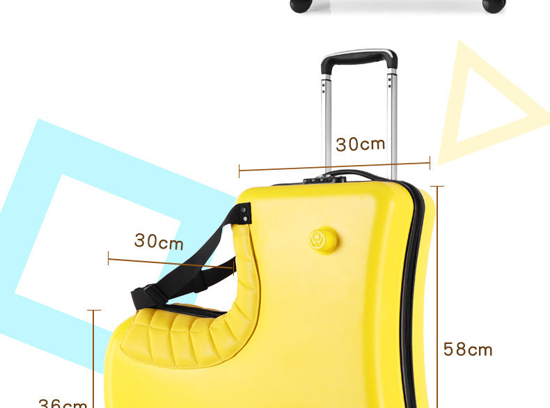 childrens riding suitcase trolley case