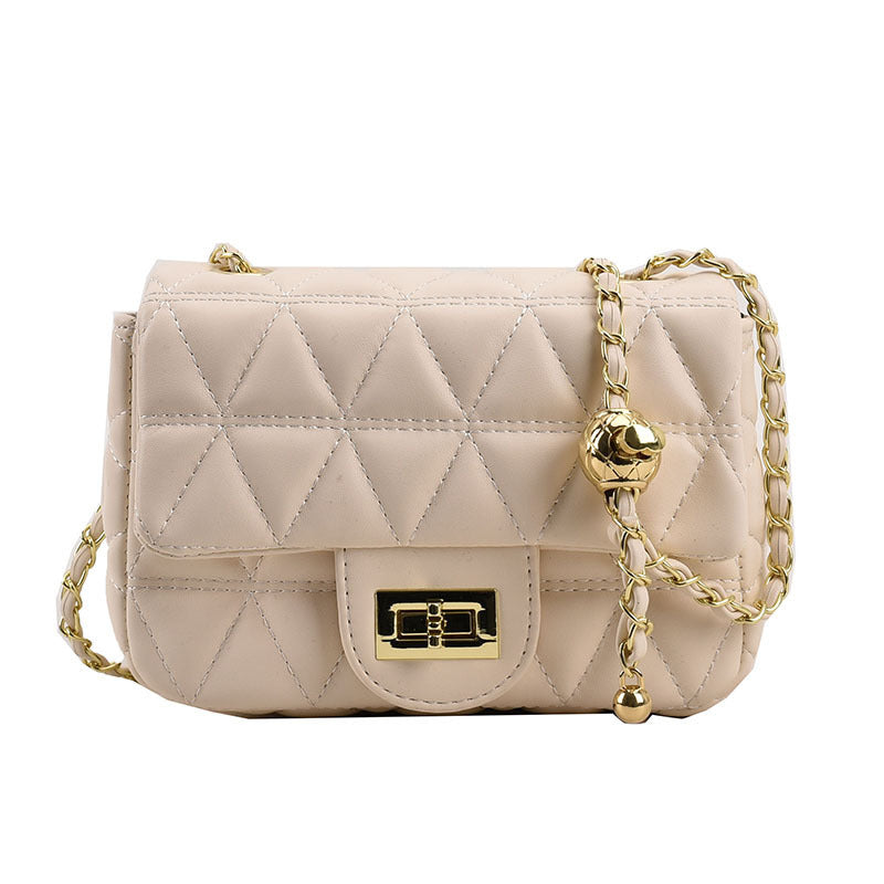 high grade diamond pattern chain bag womens simple all match