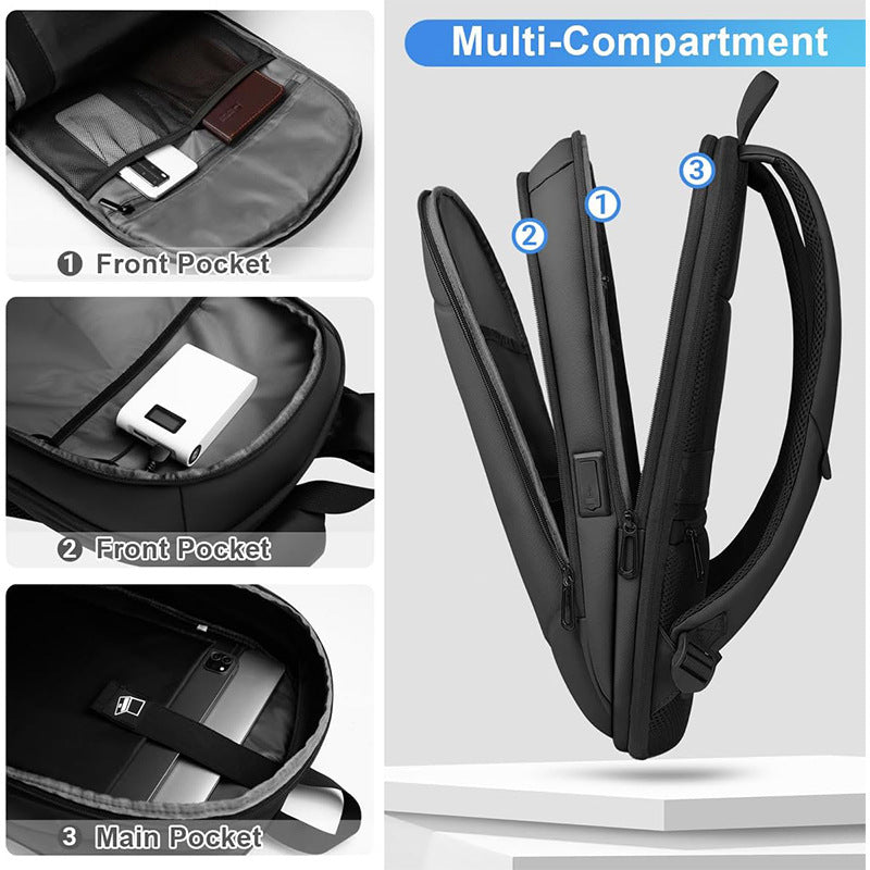 computer backpack belt usb charger port
