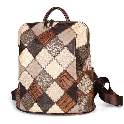 cobbler legend retro backpack women genuine leather shoulder bags