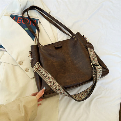 large capacity crossbody retro patchwork
