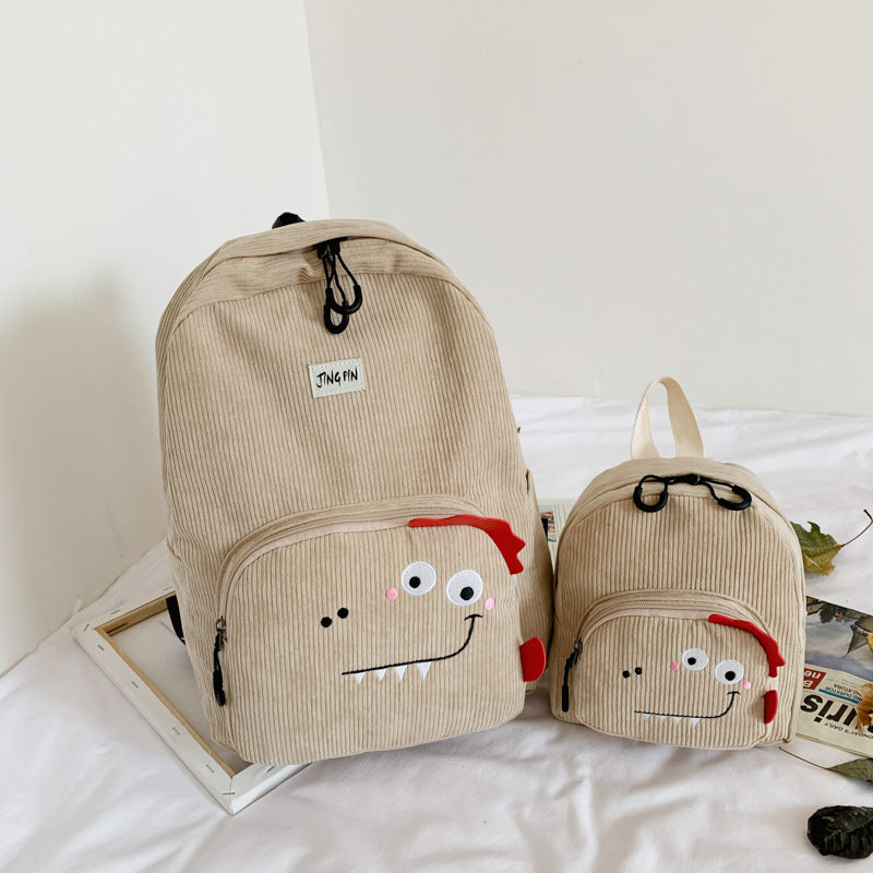 velvet backpack new cartoon student schoolbag cute