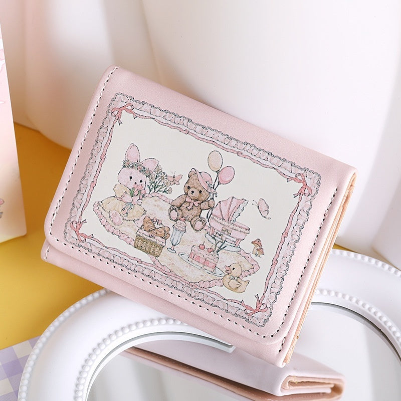 cartoon wallet cute original design multiple card slots female