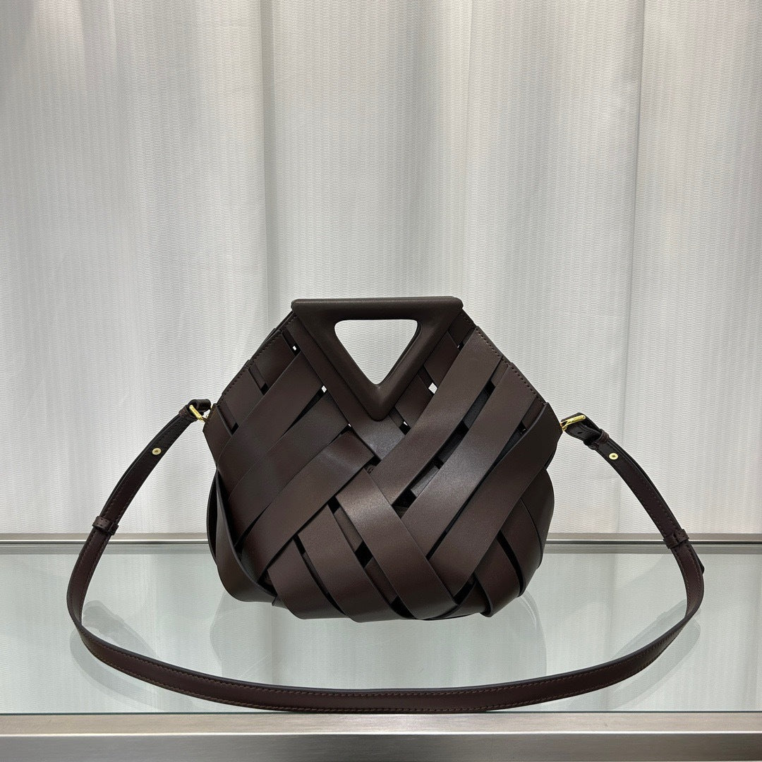triangle magnetic buckle handbag crossbody women