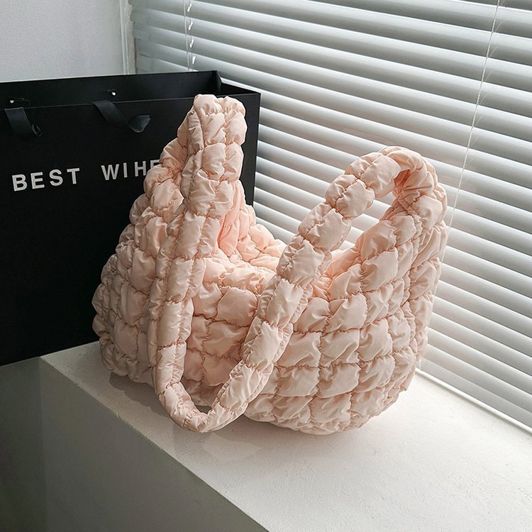 pleated cloud bag fashion shoulder portable large capacity