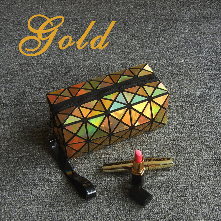 laser geometry cosmetic bag