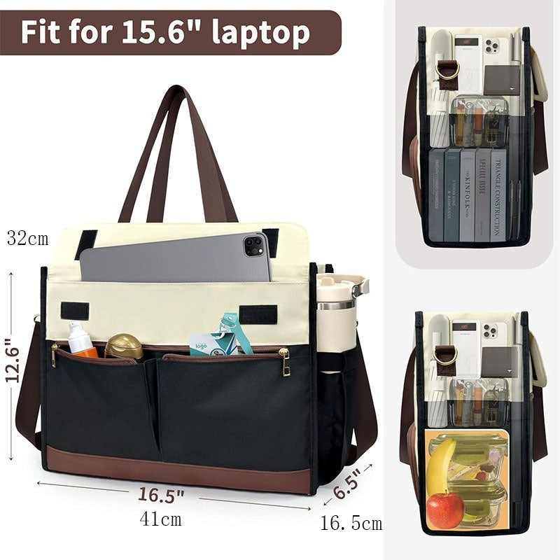 New Womens Oxford Fabric Bag Large Capacity Insulated Lunch Tote